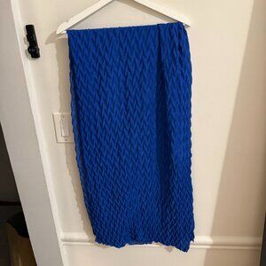 Textured Scarf - Royal Blue - Lightweight & Stylish